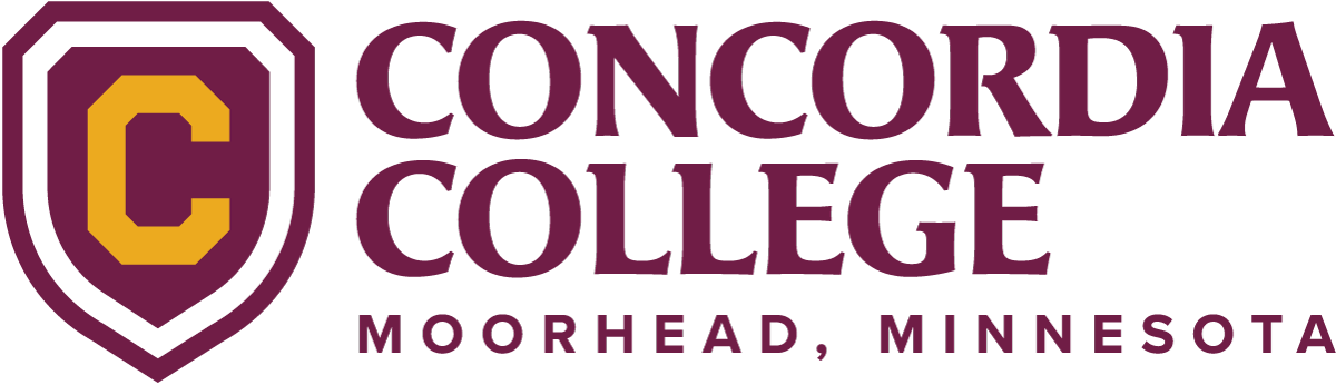 Concordia College Brandmark - Gold & Maroon